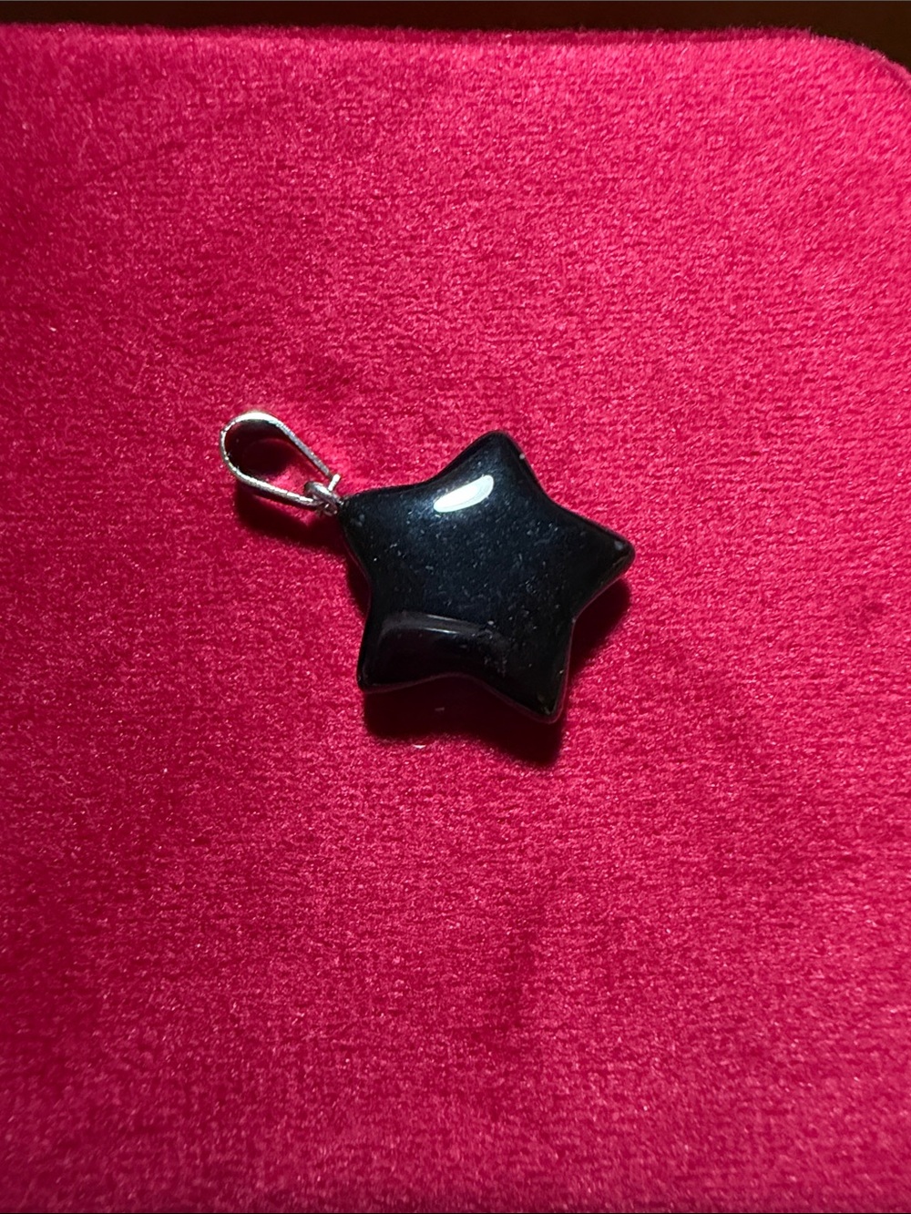 Oshena - Black Obsidian Star Necklace Pendant Charm
